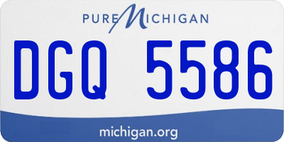 MI license plate DGQ5586