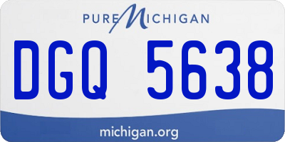 MI license plate DGQ5638