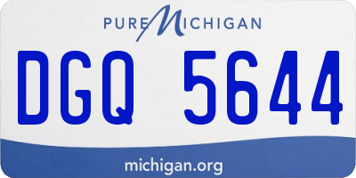 MI license plate DGQ5644