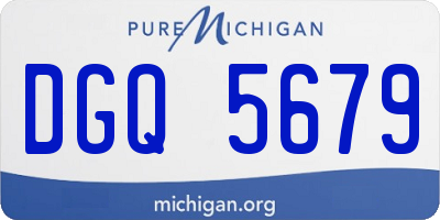MI license plate DGQ5679