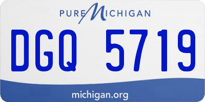 MI license plate DGQ5719