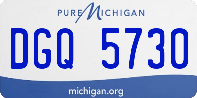 MI license plate DGQ5730