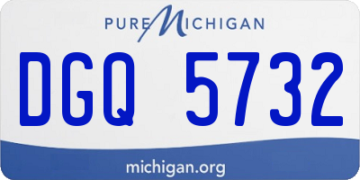 MI license plate DGQ5732