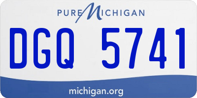MI license plate DGQ5741