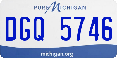 MI license plate DGQ5746