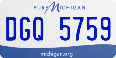 MI license plate DGQ5759