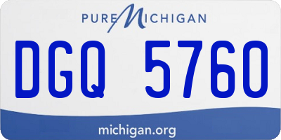 MI license plate DGQ5760