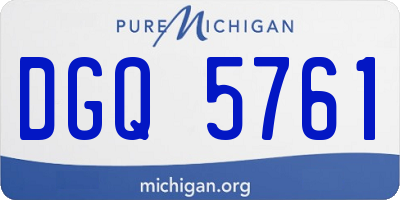 MI license plate DGQ5761