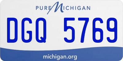 MI license plate DGQ5769