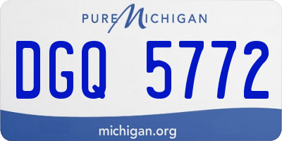 MI license plate DGQ5772