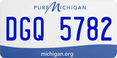 MI license plate DGQ5782