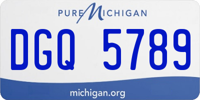 MI license plate DGQ5789