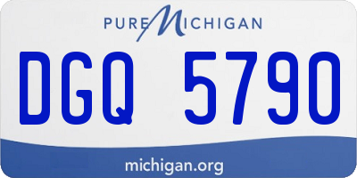 MI license plate DGQ5790
