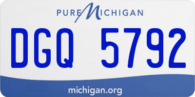 MI license plate DGQ5792