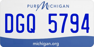 MI license plate DGQ5794