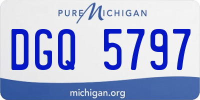 MI license plate DGQ5797