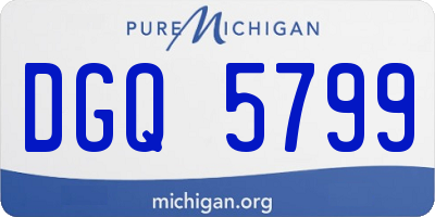 MI license plate DGQ5799