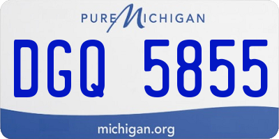 MI license plate DGQ5855