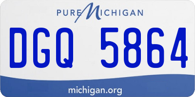MI license plate DGQ5864