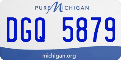 MI license plate DGQ5879