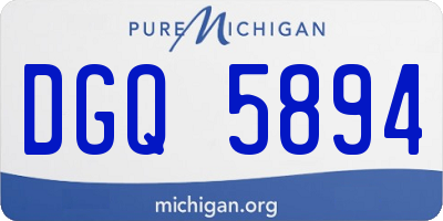 MI license plate DGQ5894