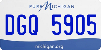 MI license plate DGQ5905