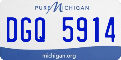 MI license plate DGQ5914