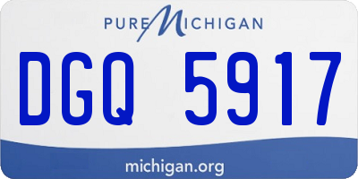 MI license plate DGQ5917