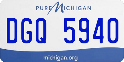 MI license plate DGQ5940