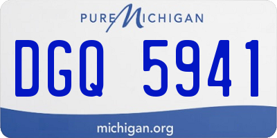 MI license plate DGQ5941