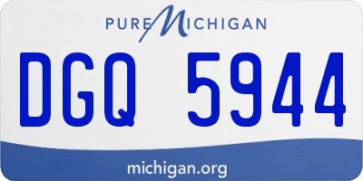 MI license plate DGQ5944
