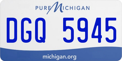 MI license plate DGQ5945