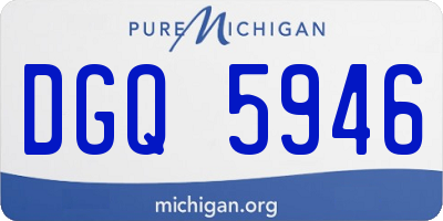 MI license plate DGQ5946