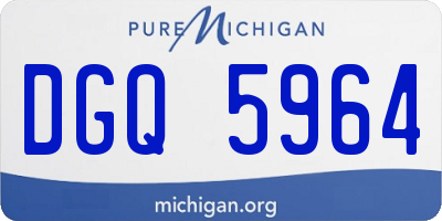 MI license plate DGQ5964