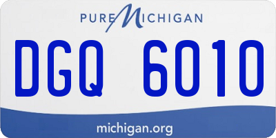 MI license plate DGQ6010