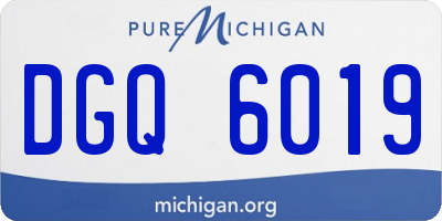 MI license plate DGQ6019