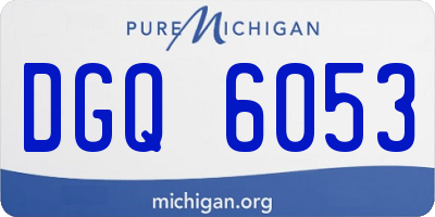 MI license plate DGQ6053