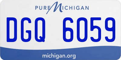 MI license plate DGQ6059