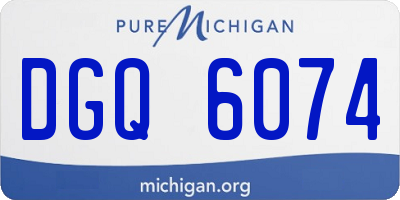 MI license plate DGQ6074