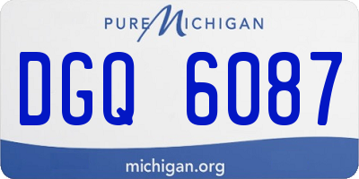 MI license plate DGQ6087