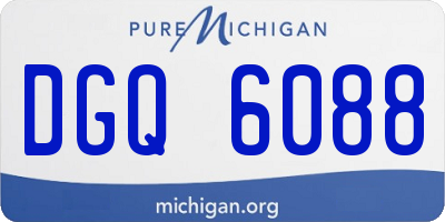 MI license plate DGQ6088