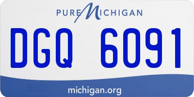 MI license plate DGQ6091