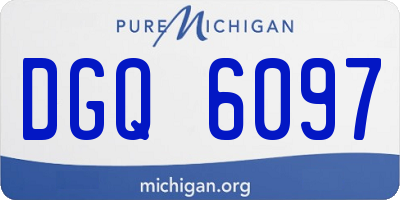 MI license plate DGQ6097