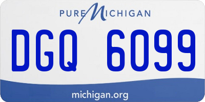 MI license plate DGQ6099