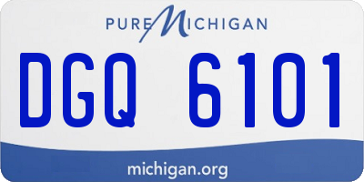 MI license plate DGQ6101