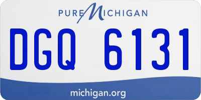 MI license plate DGQ6131