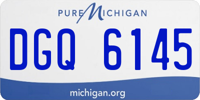 MI license plate DGQ6145