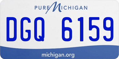 MI license plate DGQ6159