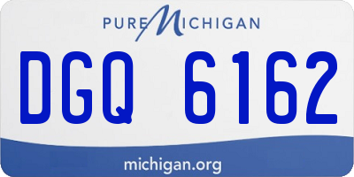 MI license plate DGQ6162