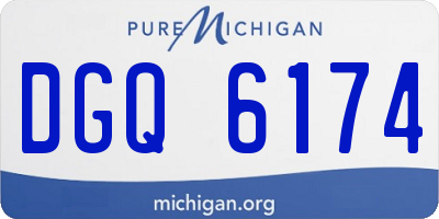 MI license plate DGQ6174
